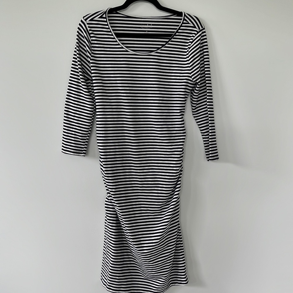 3/4 Length Sleeve Maternity Dress